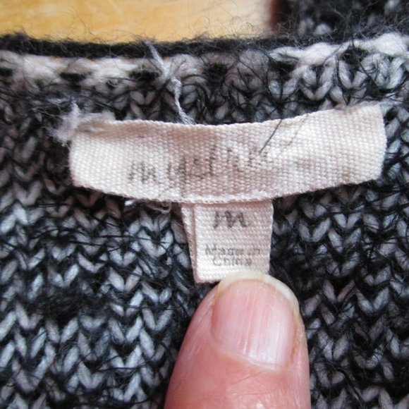 Mystree Women Black and White Open Cardigan size XS - Picture 2 of 9